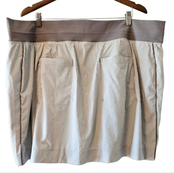 Athleta Brooklyn Tennis Striped Mini Sporty Casual Skort Skirt Plus Size 24. - Picture 5 of 13